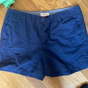 Cute Preppy Navy Shorts, Merona